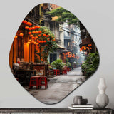 Vietnam Hanoi Old Floral Quarter II - Asymmetric Metal Wall Art