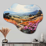 Vietnam Da Lat Flower Fields II - Asymmetric Metal Wall Art