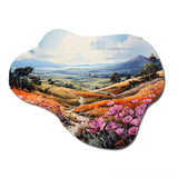 Vietnam Da Lat Flower Fields II - Asymmetric Metal Wall Art