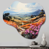 Vietnam Da Lat Flower Fields II - Asymmetric Metal Wall Art