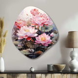 Vietnam Lotus Pond Serenade - Asymmetric Metal Wall Art