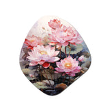 Vietnam Lotus Pond Serenade - Asymmetric Metal Wall Art