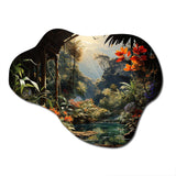 Vietnam Tropical Rainforest Reverie - Asymmetric Metal Wall Art