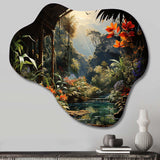 Vietnam Tropical Rainforest Reverie - Asymmetric Metal Wall Art