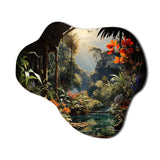 Vietnam Tropical Rainforest Reverie - Asymmetric Metal Wall Art