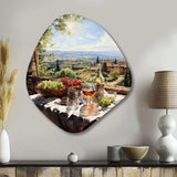 Vineyard Rendezvous In Rioja I - Asymmetric Metal Wall Art