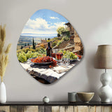 Vineyard Rendezvous In Rioja II - Asymmetric Metal Wall Art