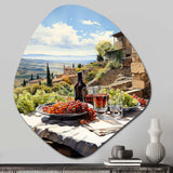 Vineyard Rendezvous In Rioja II - Asymmetric Metal Wall Art