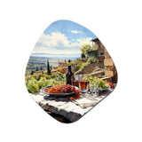 Vineyard Rendezvous In Rioja II - Asymmetric Metal Wall Art