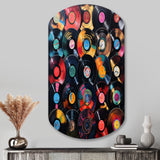 Colorful Vinyl Records Melodies III - Asymmetric Metal Wall Art