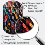 Colorful Vinyl Records Melodies III - Asymmetric Metal Wall Art