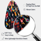 Colorful Vinyl Records Melodies III - Asymmetric Metal Wall Art