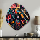 Colorful Vinyl Records Melodies III - Asymmetric Metal Wall Art