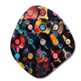 Colorful Vinyl Records Melodies III - Asymmetric Metal Wall Art