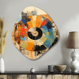 Vinyl Record Retro Vinyl II - Asymmetric Metal Wall Art