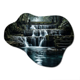 Waterfall Eternal Cascade I - Asymmetric Metal Wall Art