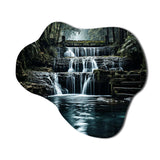 Waterfall Eternal Cascade I - Asymmetric Metal Wall Art