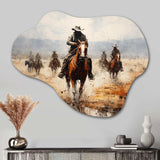 Western Dust and Grit II - Asymmetric Metal Wall Art