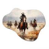 Western Dust and Grit II - Asymmetric Metal Wall Art