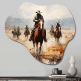 Western Dust and Grit II - Asymmetric Metal Wall Art