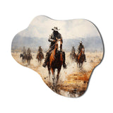 Western Dust and Grit II - Asymmetric Metal Wall Art