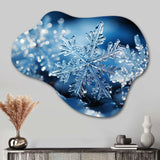 Glimmering Snowflakes II - Asymmetric Metal Wall Art