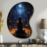 Yoga and The Cosmos II - Asymmetric Metal Wall Art