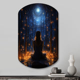 Yoga and The Cosmos II - Asymmetric Metal Wall Art