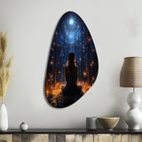 Yoga and The Cosmos II - Asymmetric Metal Wall Art