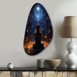 Yoga and The Cosmos II - Asymmetric Metal Wall Art