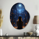 Yoga and The Cosmos II - Asymmetric Metal Wall Art