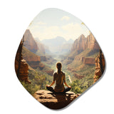 Yoga In Nature - Asymmetric Metal Wall Art