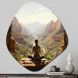 Yoga In Nature - Asymmetric Metal Wall Art