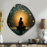 Yoga In Stillness - Asymmetric Metal Wall Art