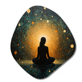 Yoga In Stillness - Asymmetric Metal Wall Art