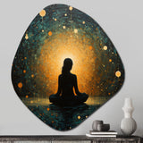 Yoga In Stillness - Asymmetric Metal Wall Art