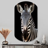 Striking Zebra Patterns IV - Asymmetric Metal Wall Art