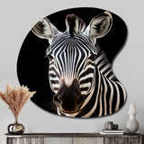 Striking Zebra Patterns IV - Asymmetric Metal Wall Art