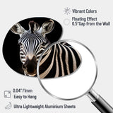 Striking Zebra Patterns IV - Asymmetric Metal Wall Art