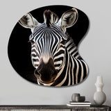 Striking Zebra Patterns IV - Asymmetric Metal Wall Art