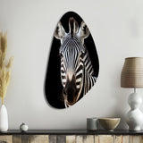 Striking Zebra Patterns IV - Asymmetric Metal Wall Art