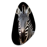 Striking Zebra Patterns IV - Asymmetric Metal Wall Art