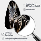 Striking Zebra Patterns IV - Asymmetric Metal Wall Art