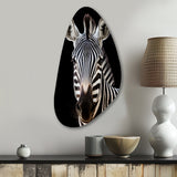 Striking Zebra Patterns IV - Asymmetric Metal Wall Art