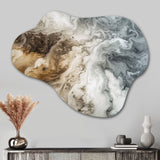 Abstract Marble With Copy Space II - Asymmetric Metal Wall Art