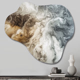 Abstract Marble With Copy Space II - Asymmetric Metal Wall Art