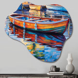 Boats In The Harbor - Asymmetric Metal Wall Art