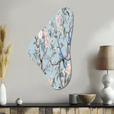 Chinoiserie With Birds and Peonies XI - Asymmetric Metal Wall Art