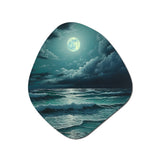 Super Moon Over The Sea IV - Asymmetric Metal Wall Art