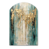 Gilded Daydreams VI - Asymmetric Metal Wall Art